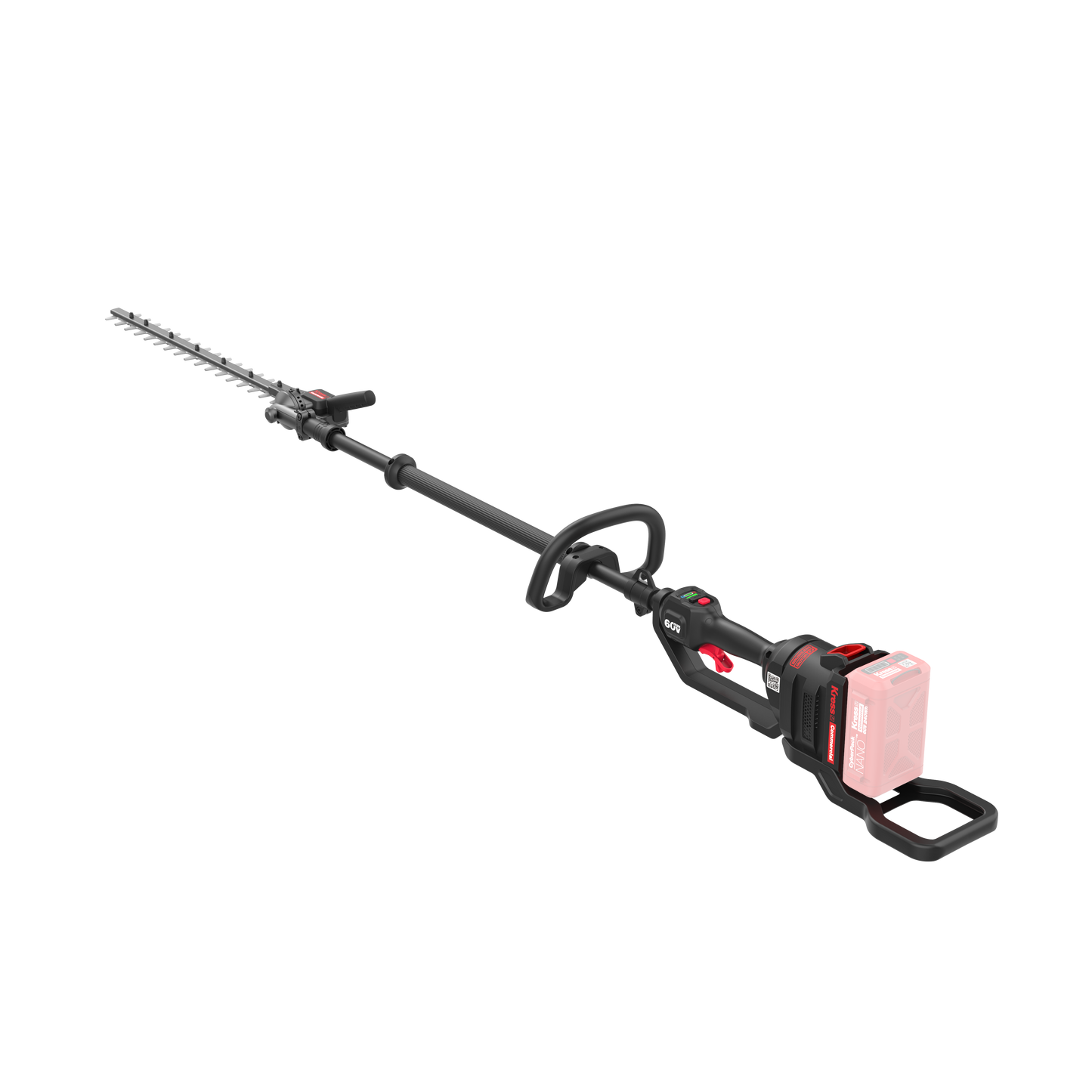 Taille-haie à perche articulée (145°) Kress Commercial 60 V 55 cm à arbre court