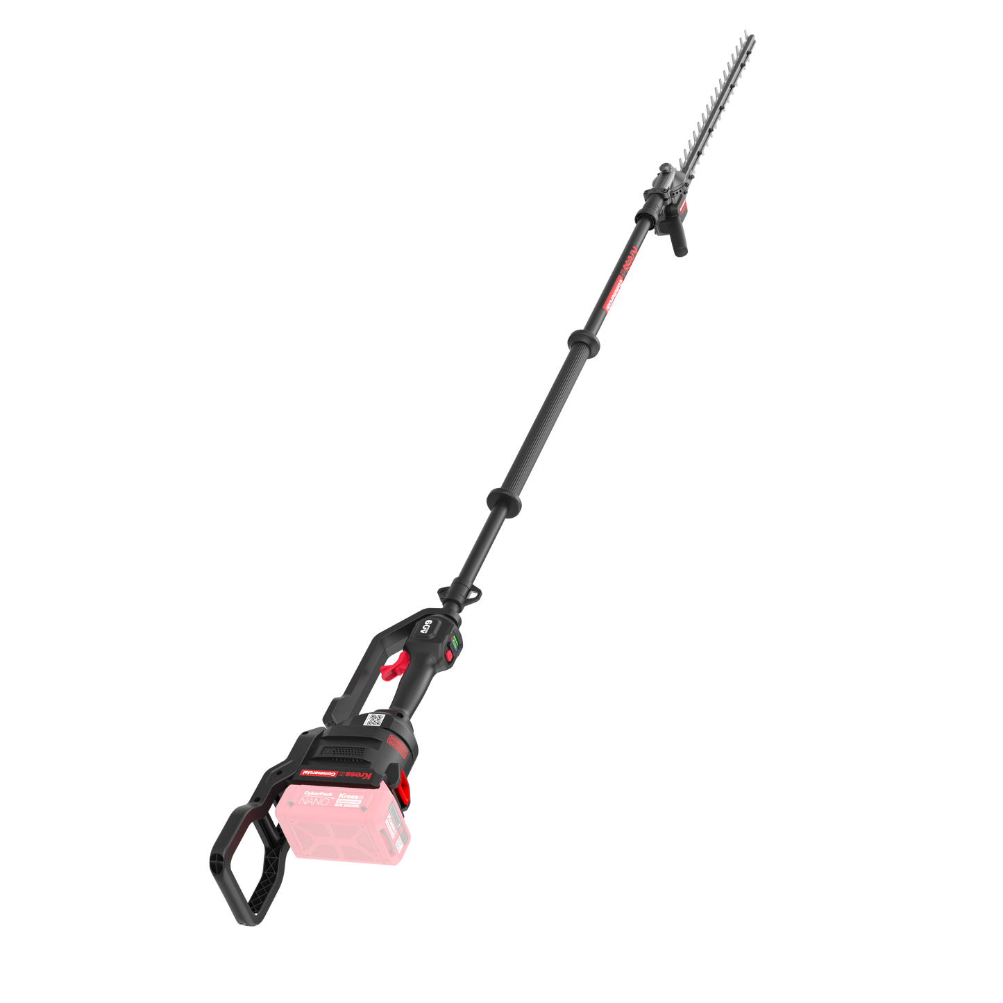 Taille-haie à perche articulé (145°) Kress Commercial 60 V 55 cm de long