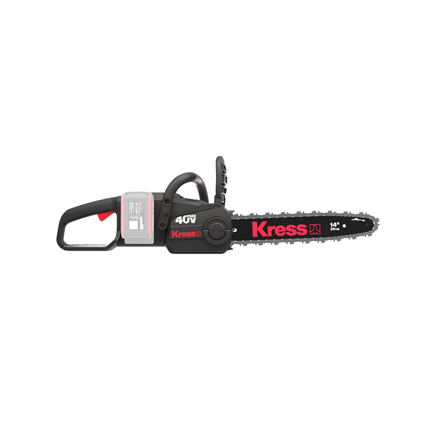 Tronçonneuse moteur brushless Kress 40 V 35 cm