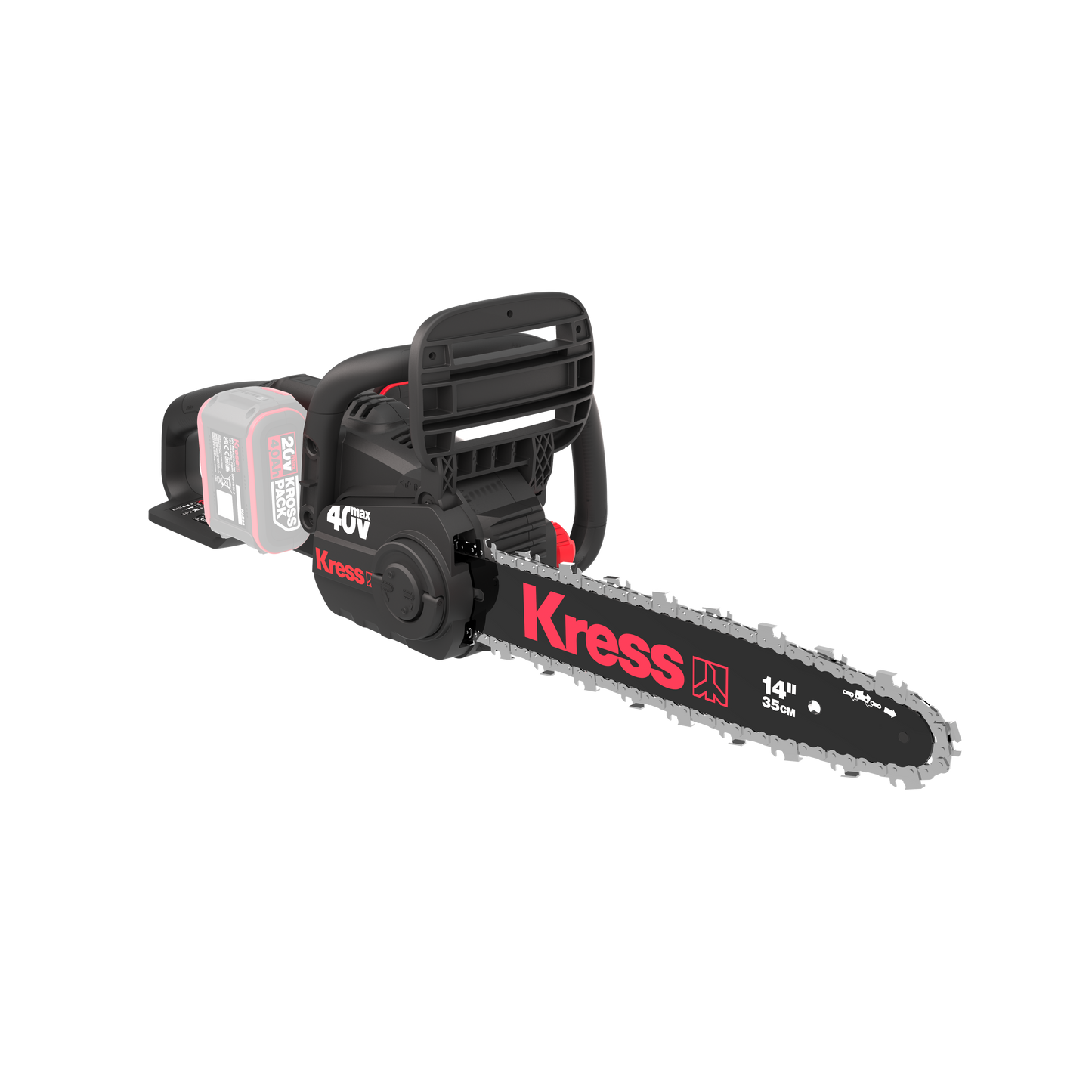 Tronçonneuse moteur brushless Kress 40 V 35 cm