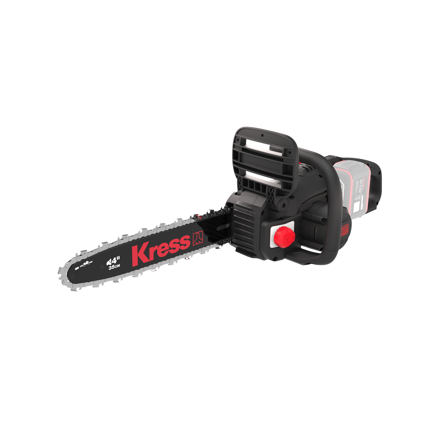Tronçonneuse moteur brushless Kress 40 V 35 cm