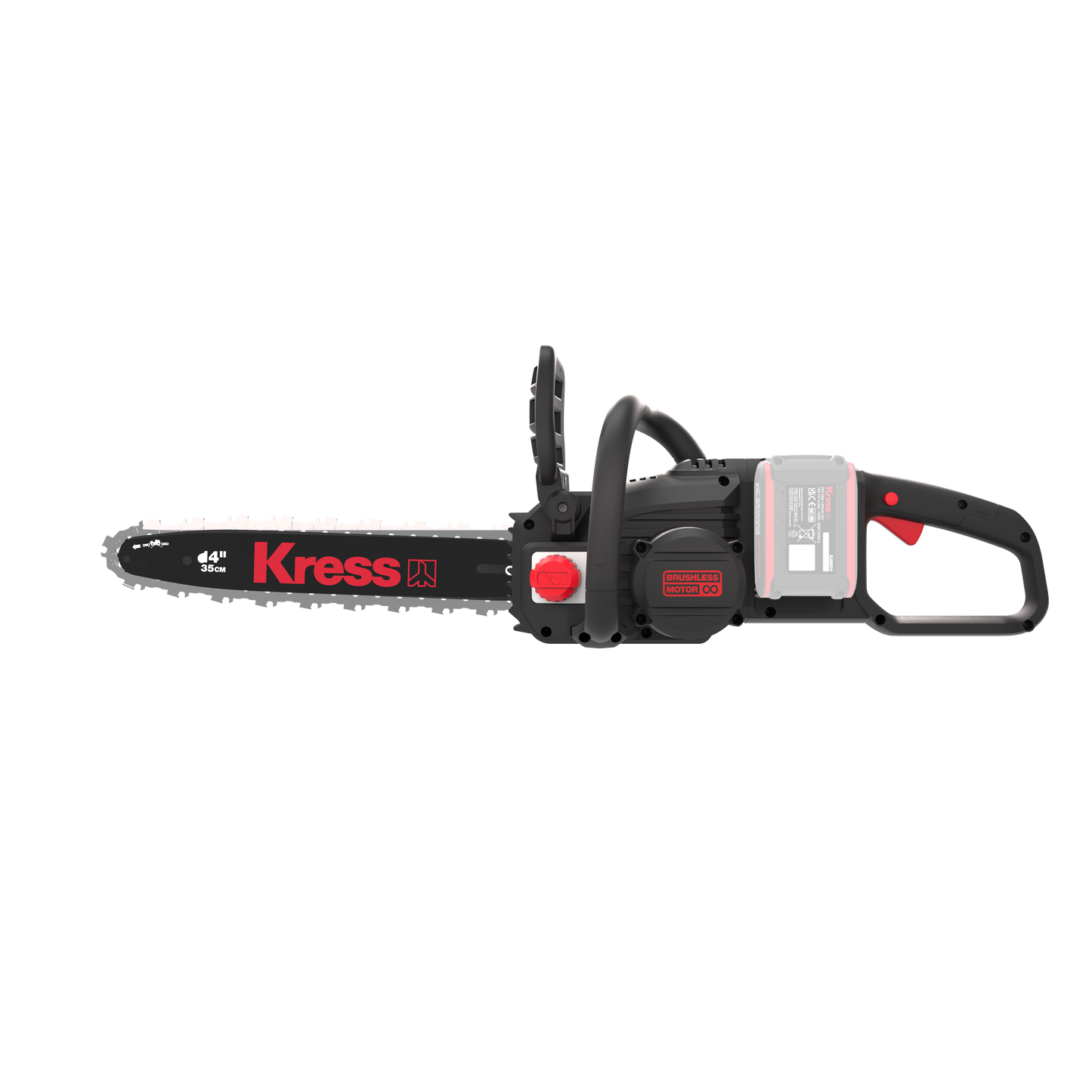 Tronçonneuse moteur brushless Kress 40 V 35 cm