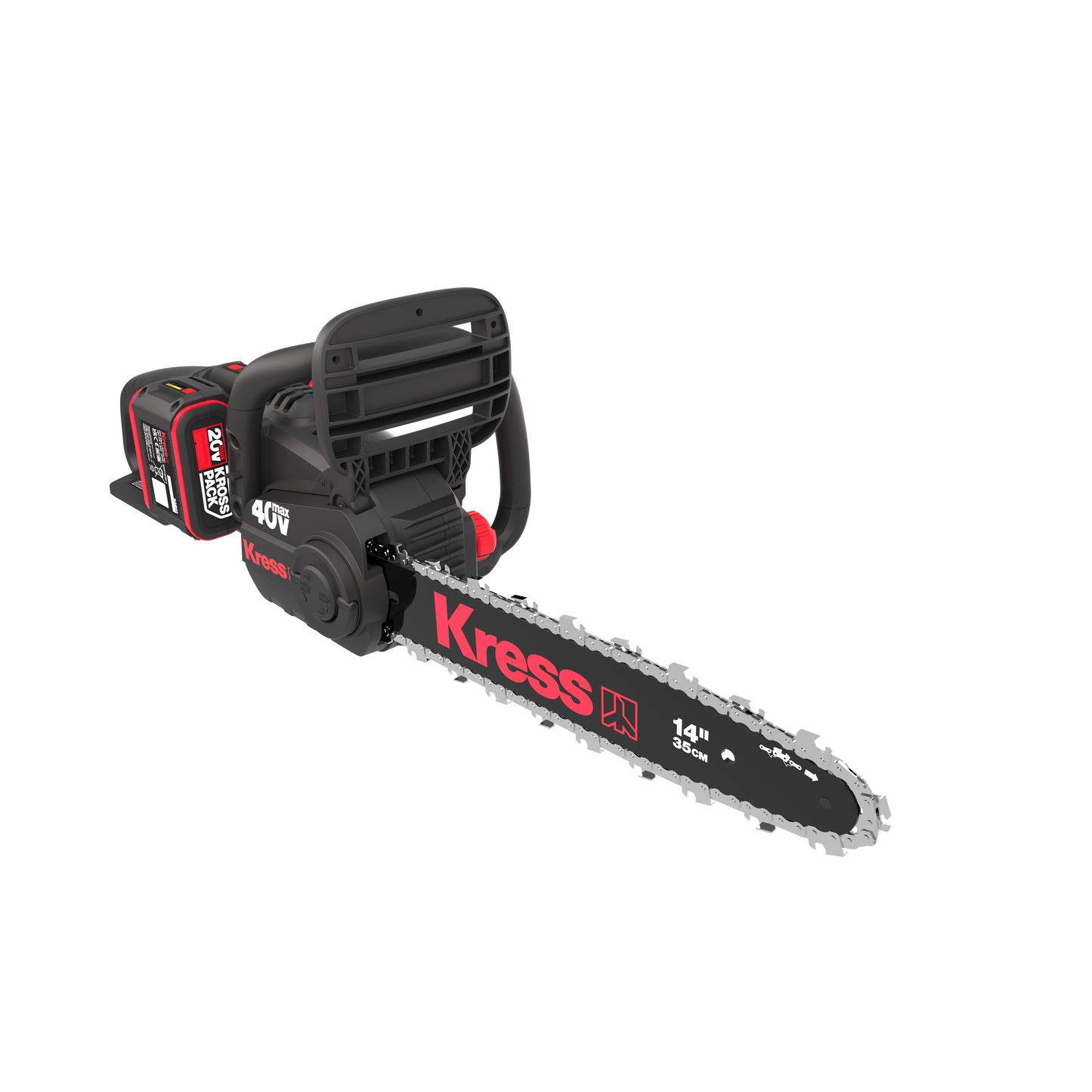Tronçonneuse moteur brushless Kress 40 V 35 cm