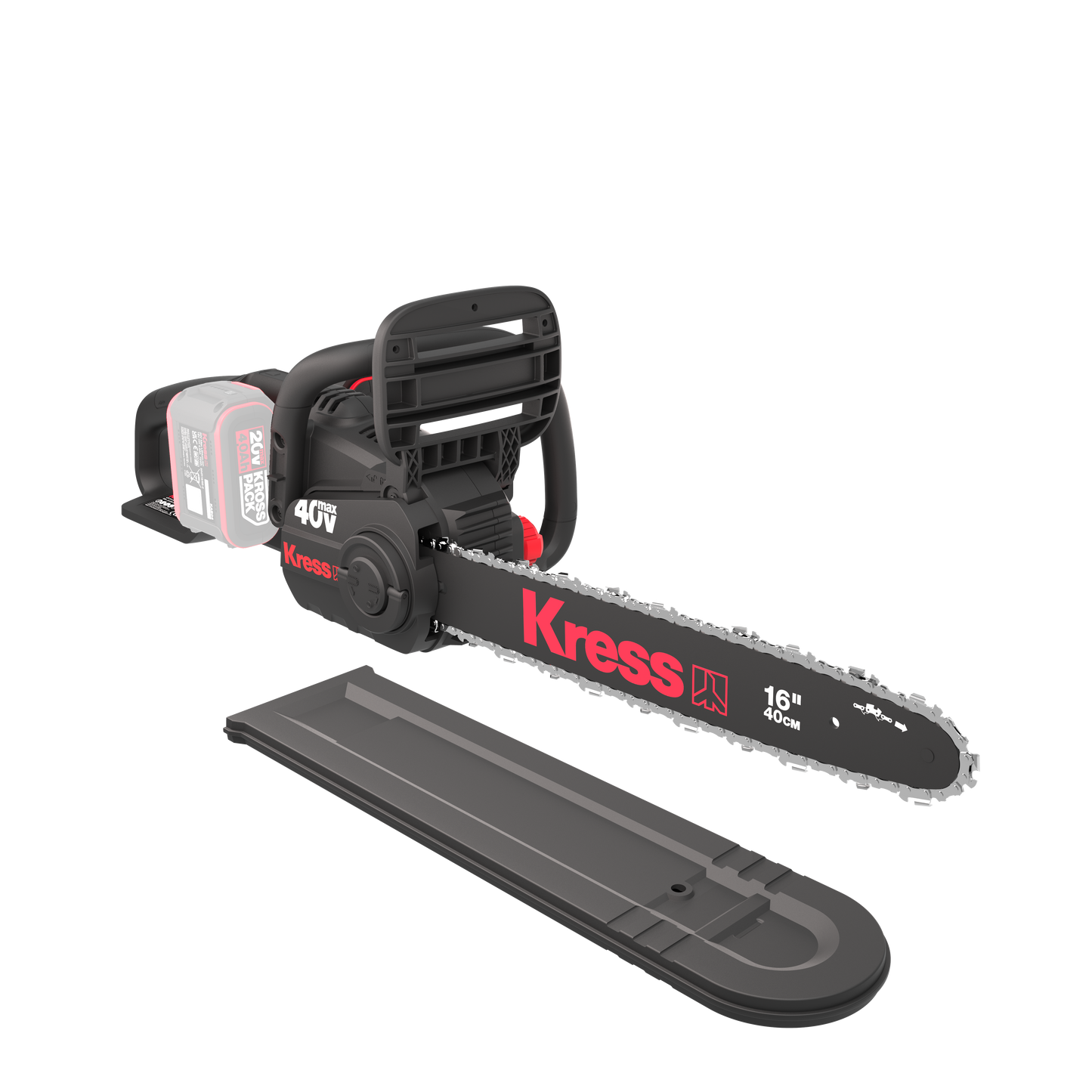 PROMO Tronçonneuse Kress 40 V guide 40 cm ,quatre batteries et un chargeur