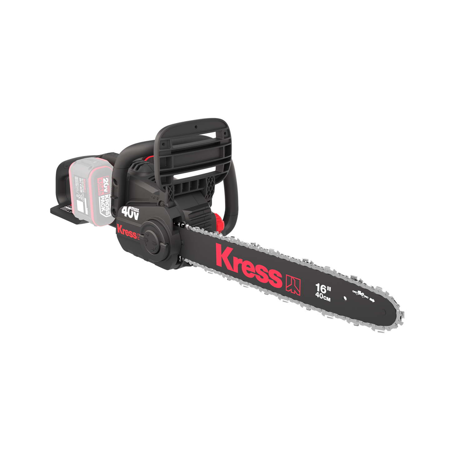 PROMO Tronçonneuse Kress 40 V guide 40 cm ,quatre batteries et un chargeur