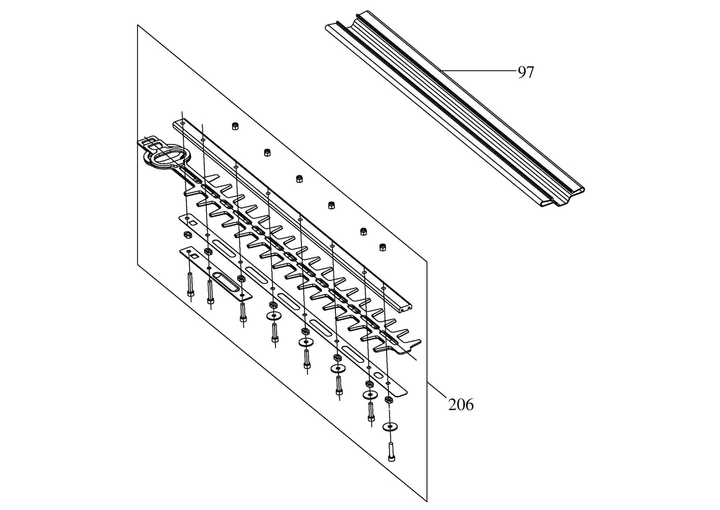 Taille-haie à perche kc270
