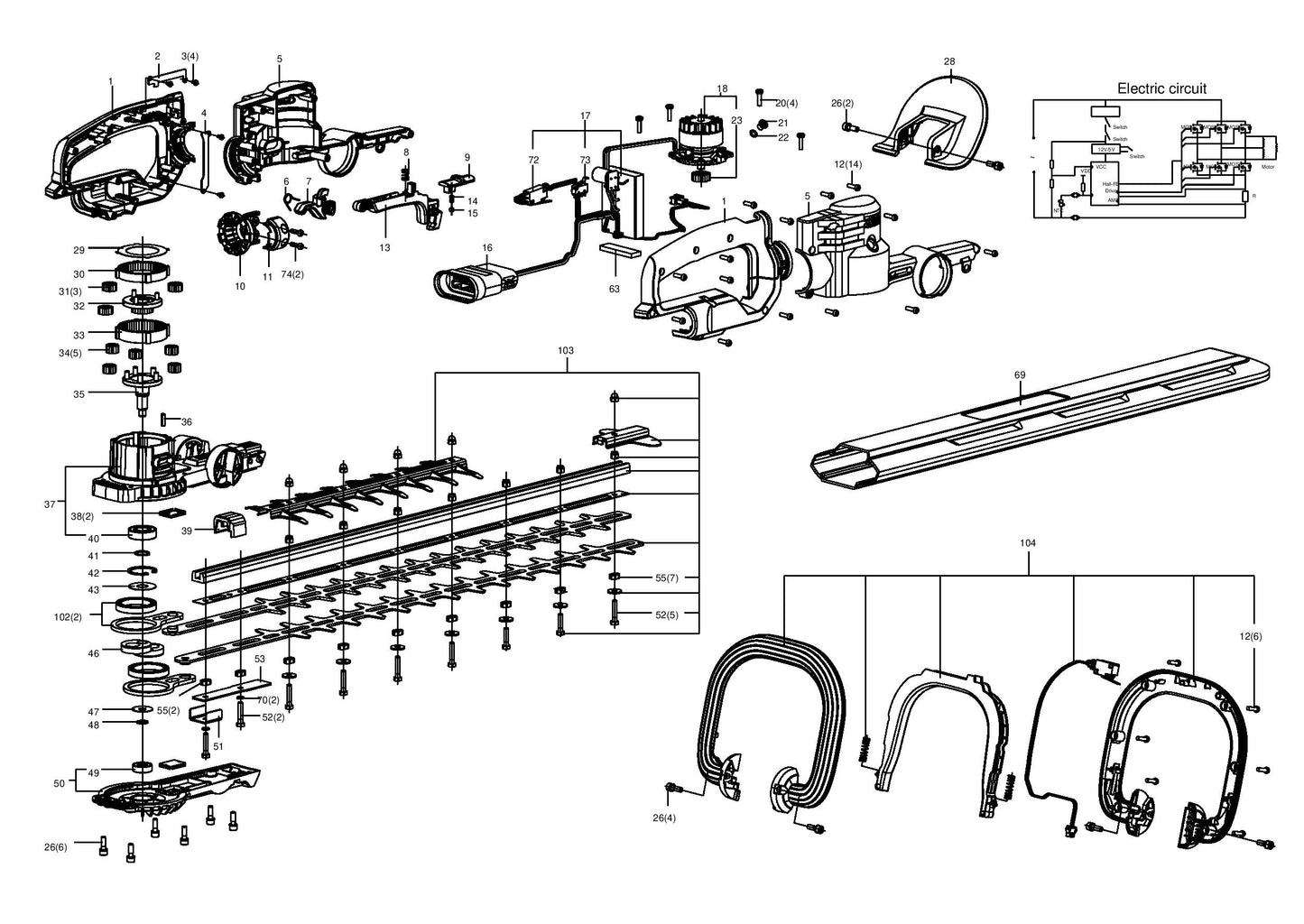 Taille-haie kg260