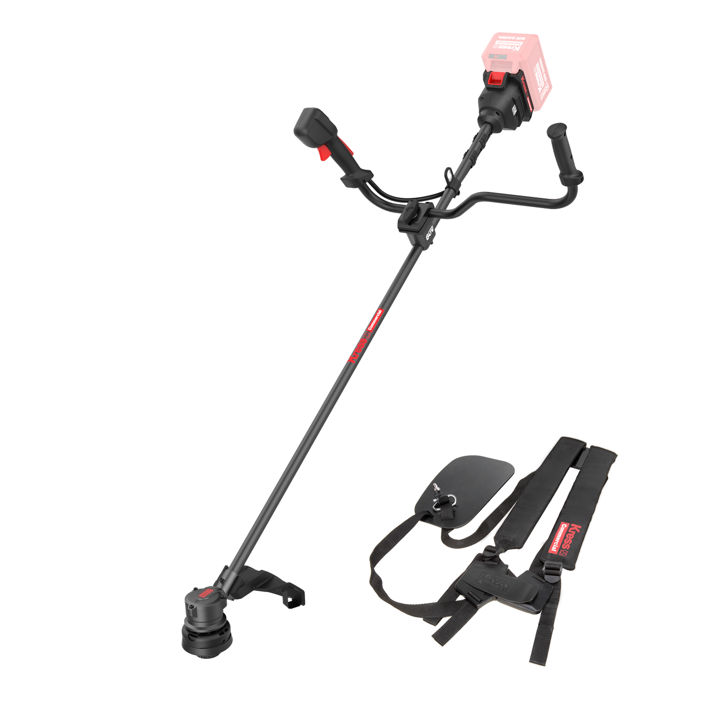 Débroussailleuse à moteur frontal Kress Commercial 60 V 42 cm