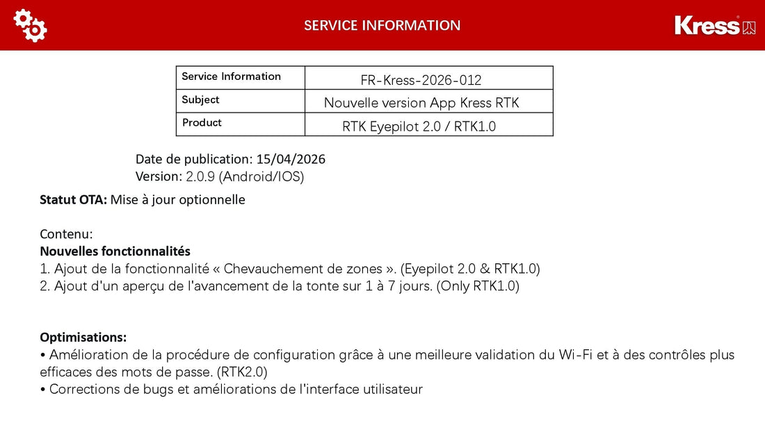 Mise a jour application mission rtk 2.0.9