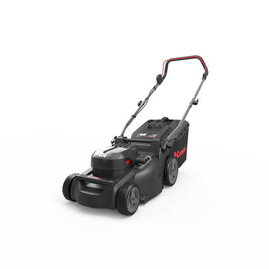 PROMO tondeuse Poussé 40V ,coupe 37cm avec quatre batteries et un chargeur