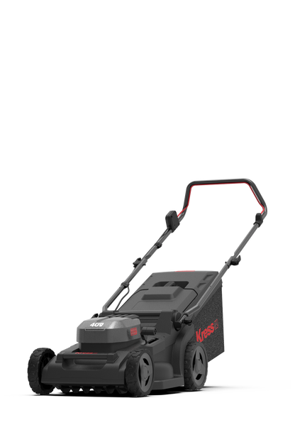 PROMO tondeuse Kress 40V Poussée 41cm, avec quatre batteries et un chargeur