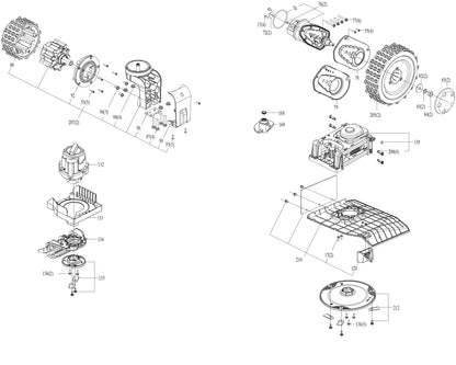 KR281E Spare Parts for Robotic Lawnmowers